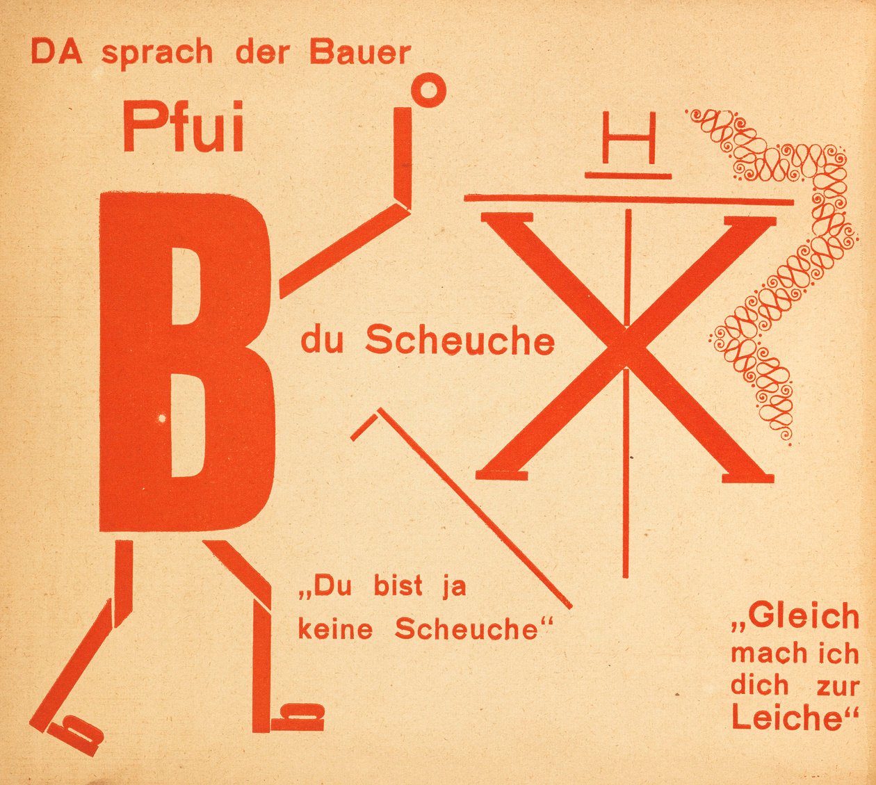 El espantapájaros. Cuento de hadas Die Scheuche de Kurt Schwitters