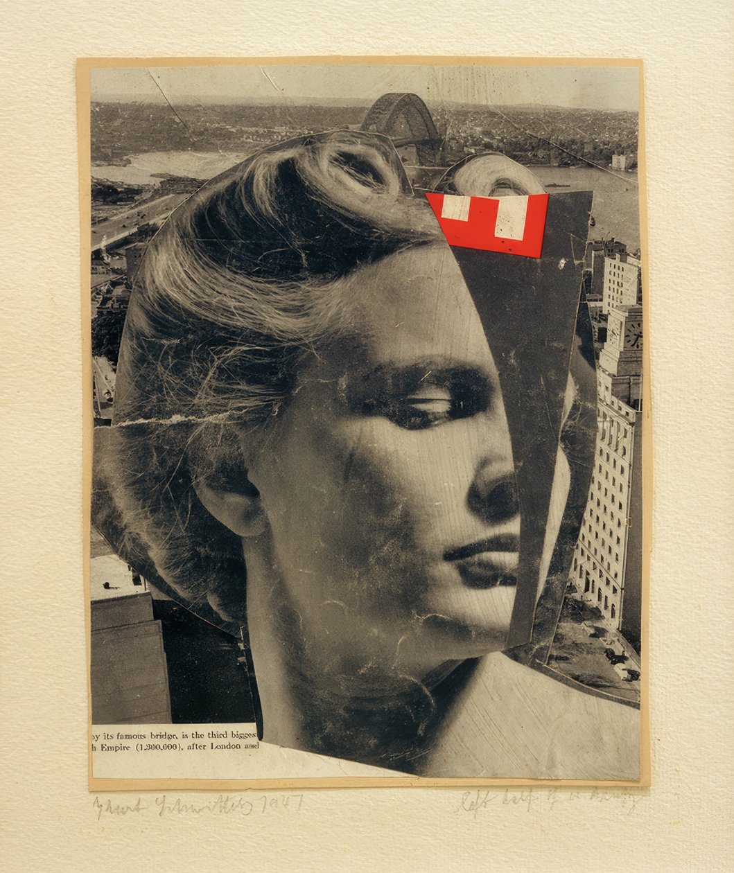 Mitad izquierda de una belleza de Kurt Schwitters