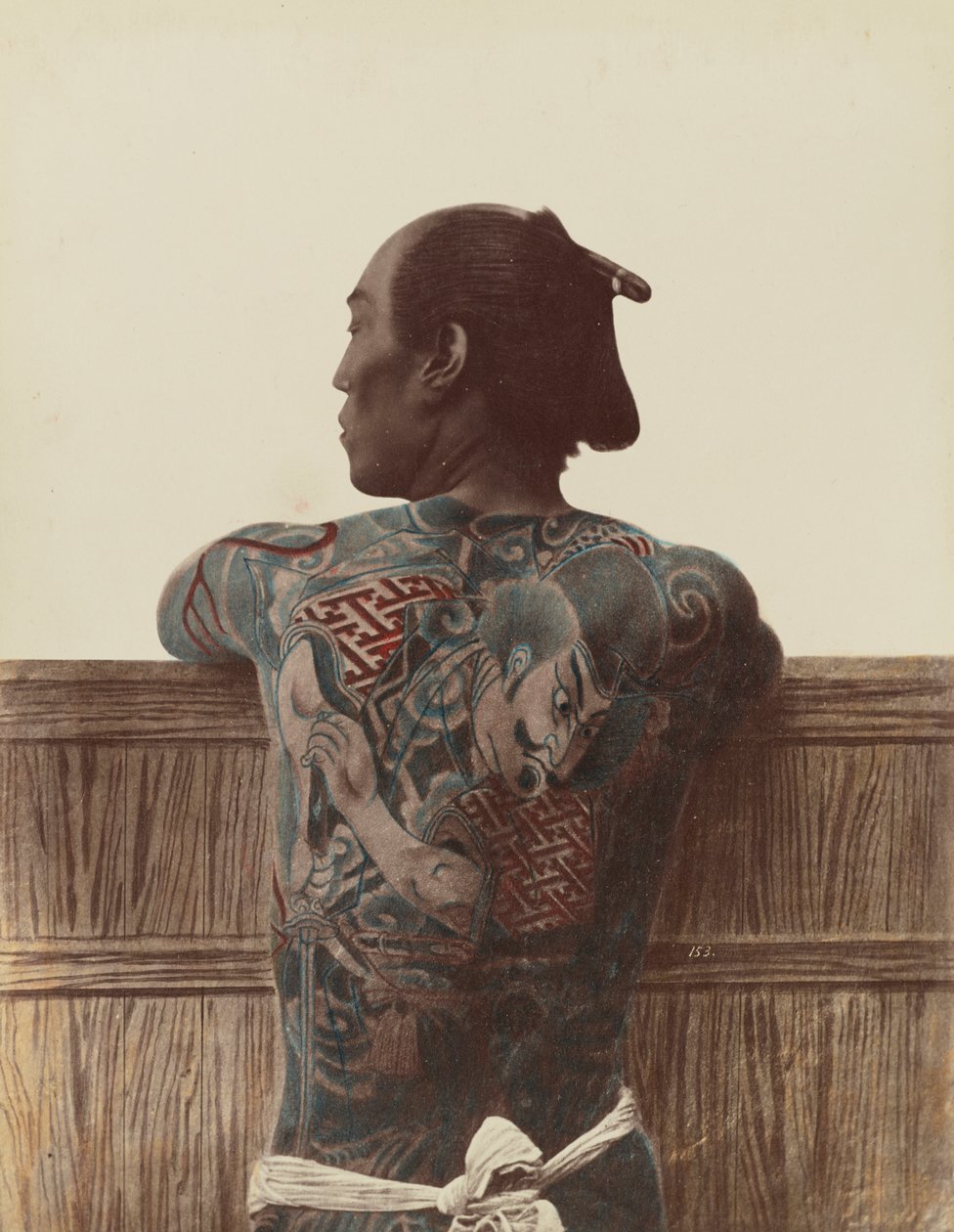 Tatuaje Japonés, c.1880 de Kusakabe Kimbei