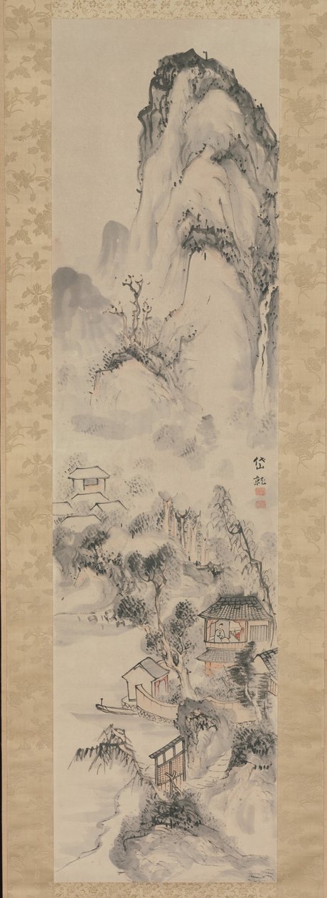 Paisaje, siglo XVIII de Kushiro Unsen