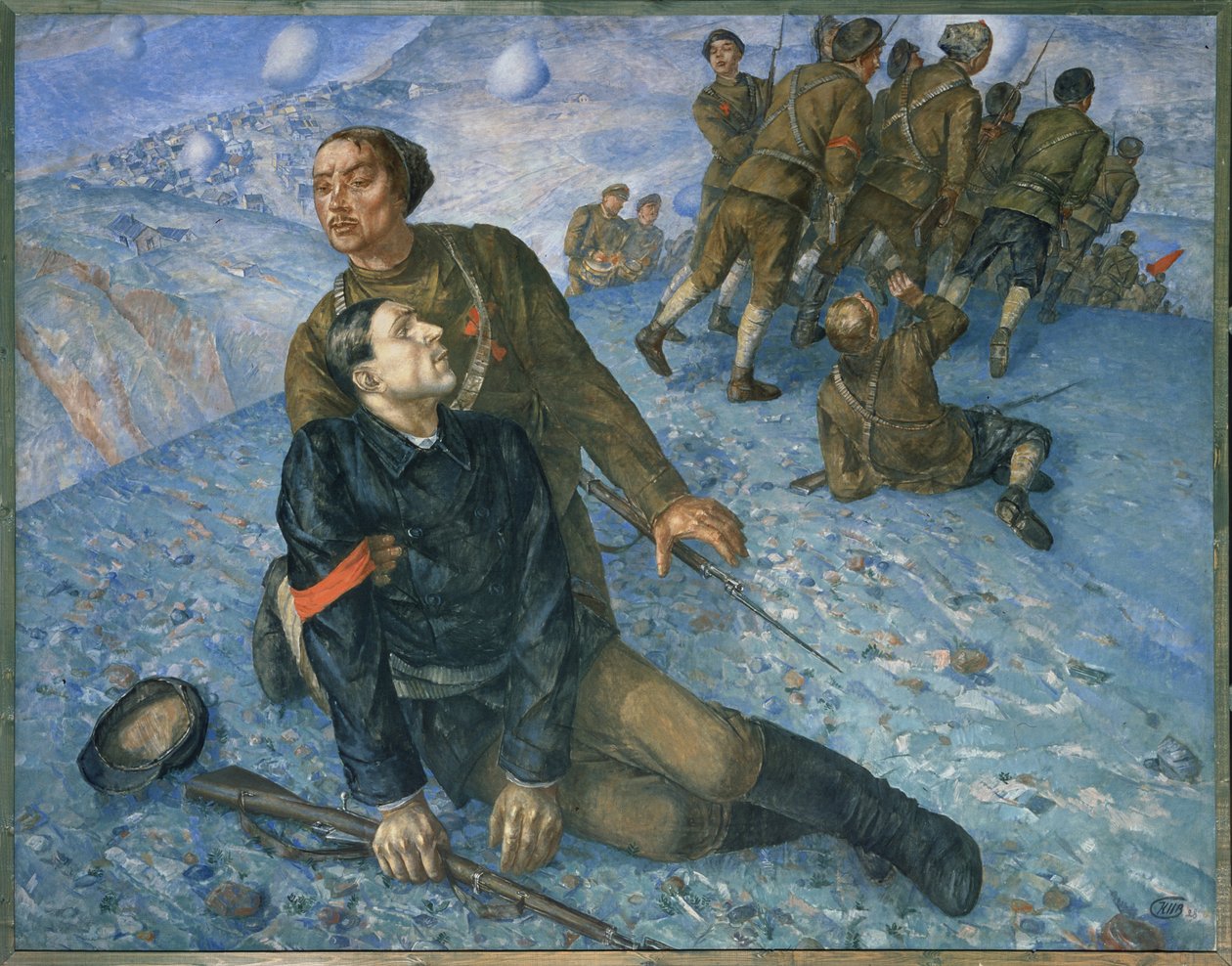 La muerte del comisionado de Kuzma Sergeevich Petrov Vodkin