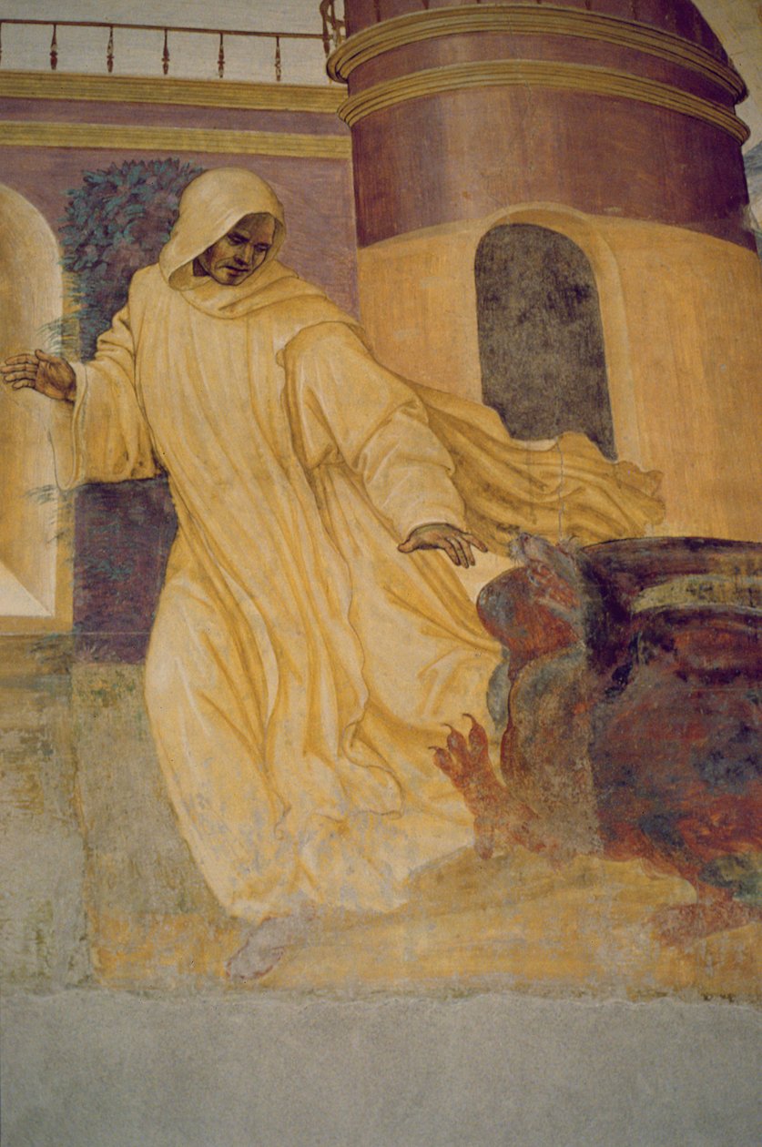 La vida de San Benito (detalle) de L. and Sodoma, G. Signorelli