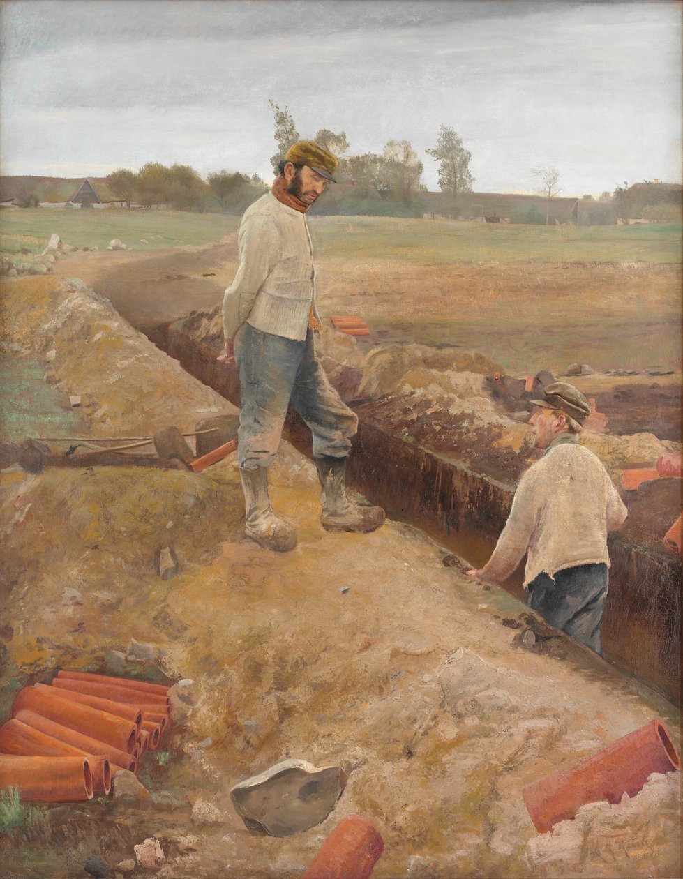 Cavadores de drenaje de Laurits Andersen Ring