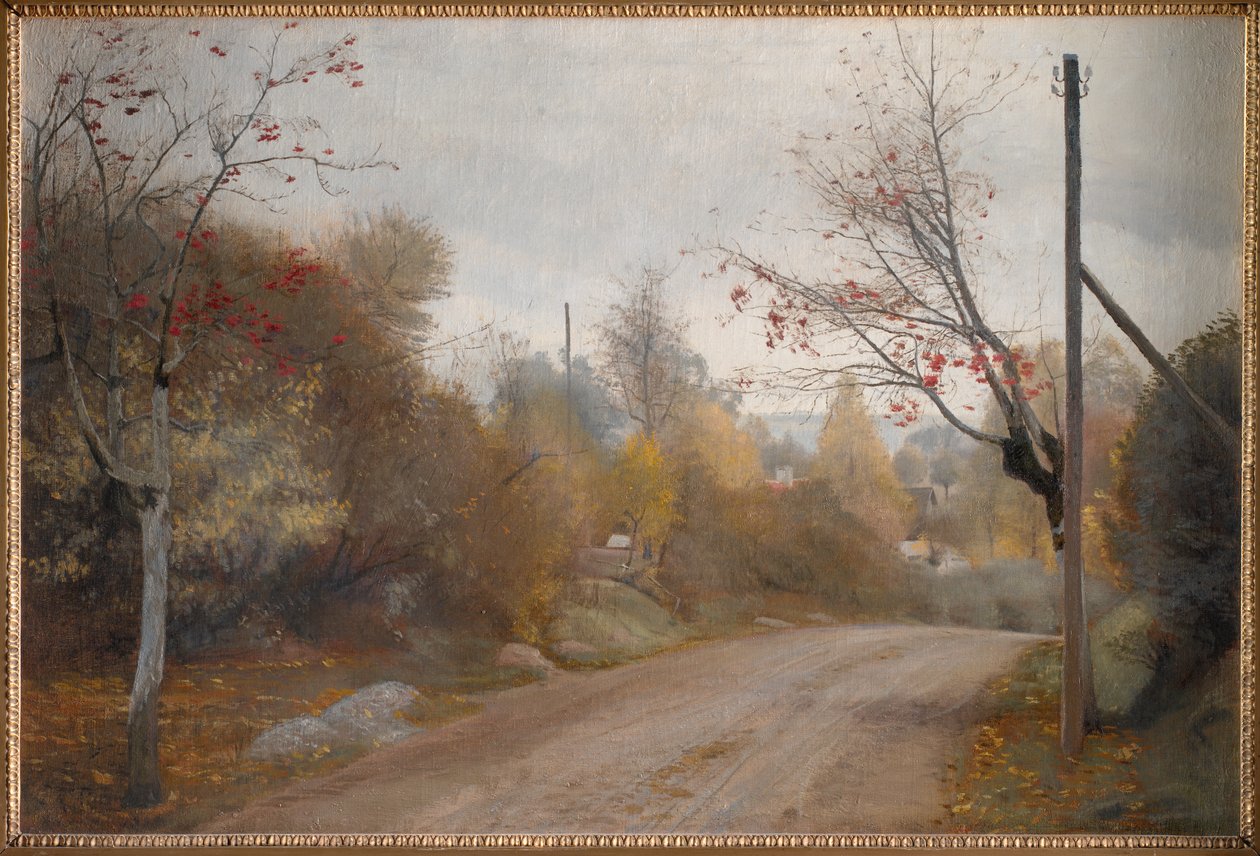El camino en Mogenstrup, Zelanda. Otoño de Laurits Andersen Ring
