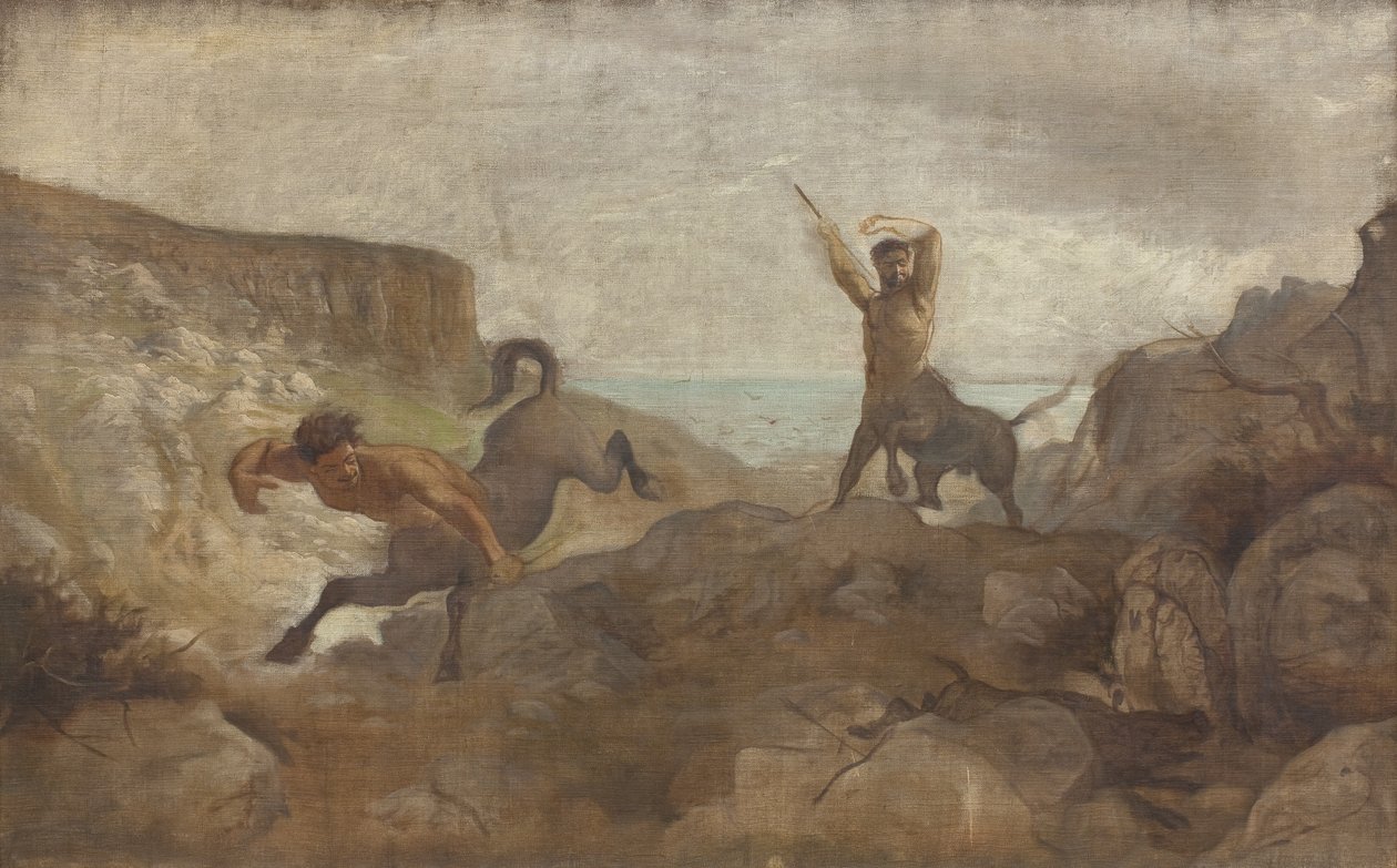 Centauros cazando jabalíes de L.A. Schou