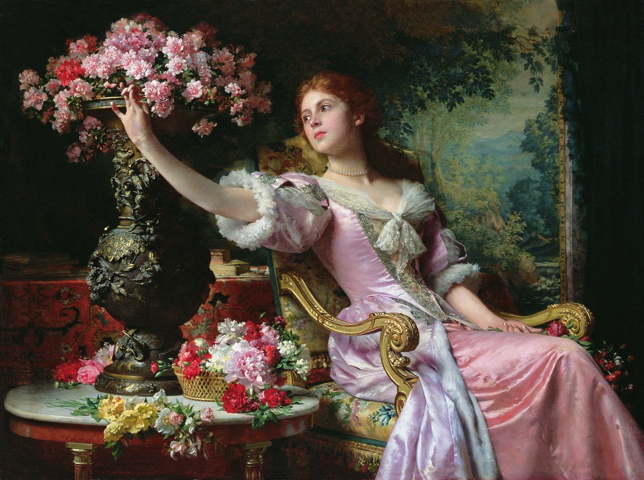 Dama con flores de Ladislaw von Czachorski