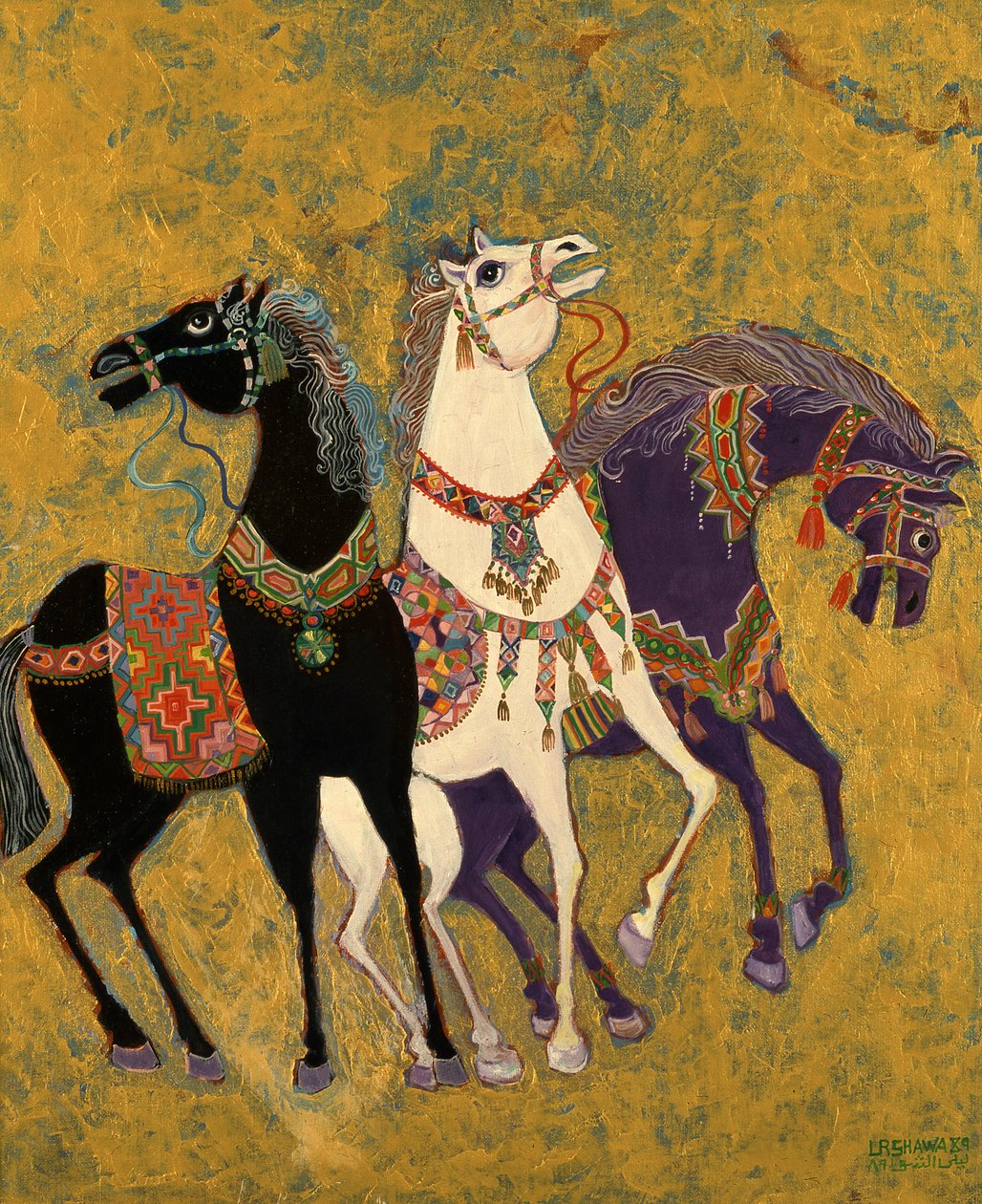 3 caballos de Laila Shawa