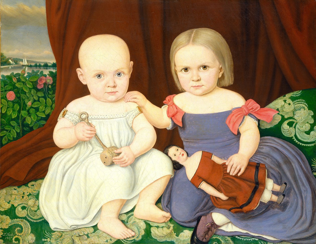 Los niños Herbert, 1857 de Lambert Sachs