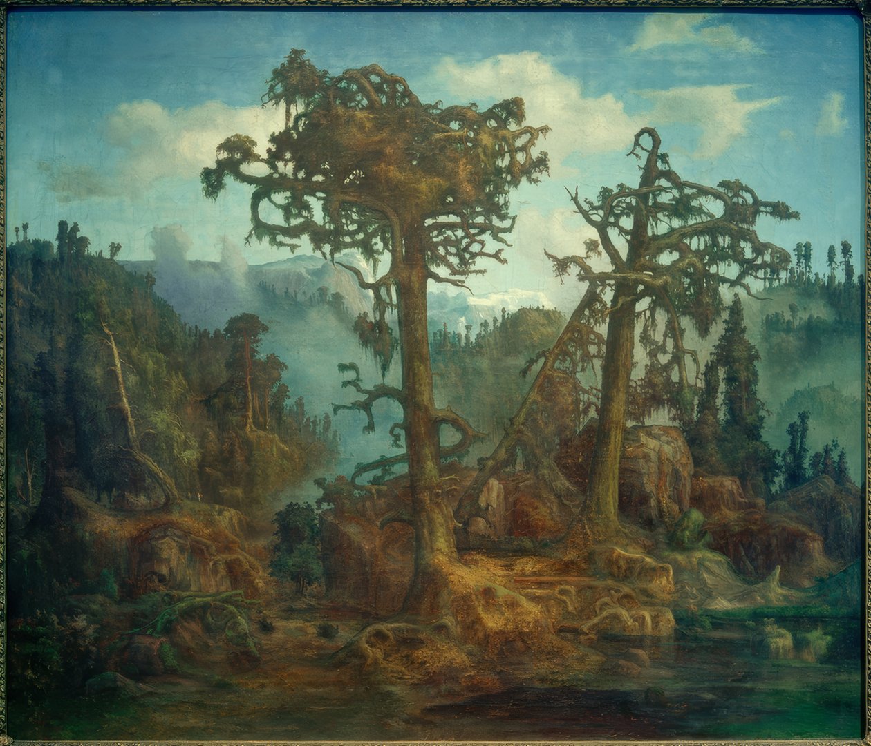 Viejos pinos de Lars Hertervig