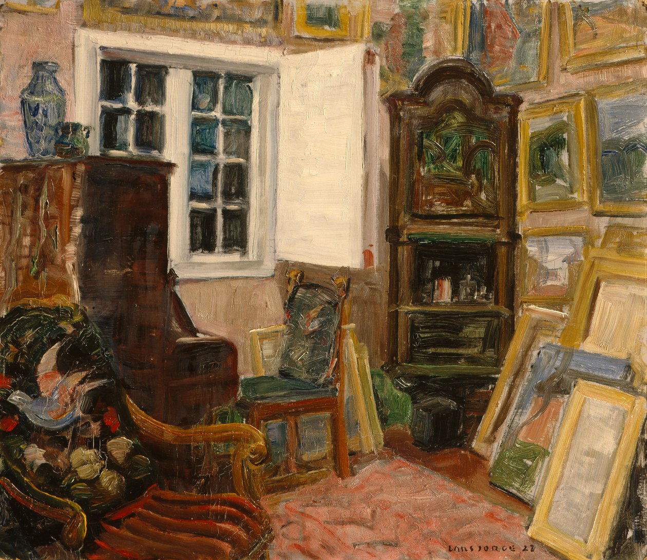 Interior del estudio de Lars Jorde