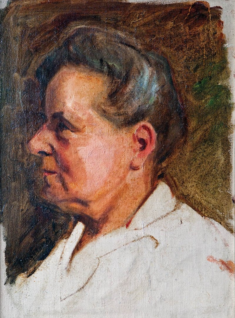 Retrato de una mujer de Laszlo Mednyanszky