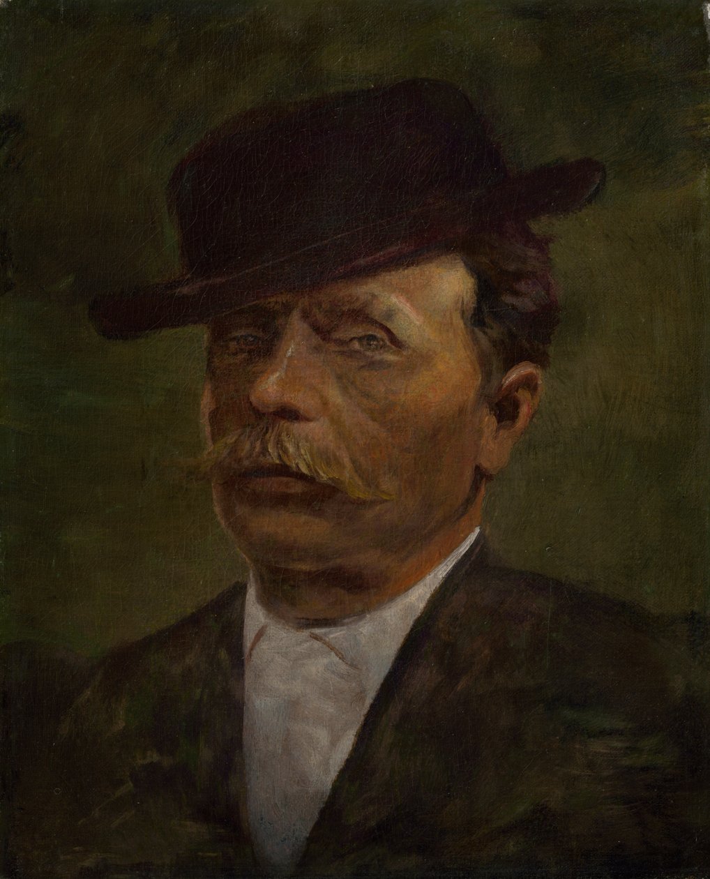 Hombre mayor con bigote de Laszlo Mednyanszky