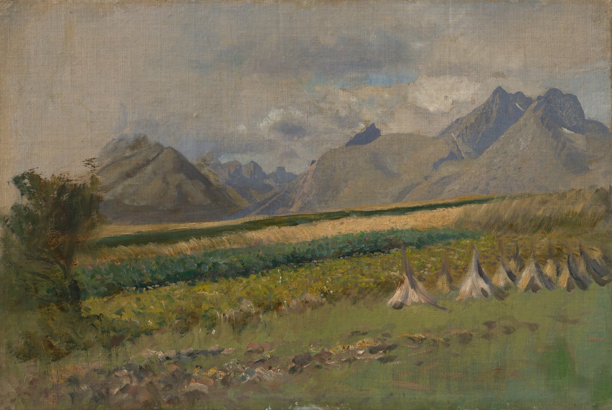 Altos Tatras desde Strážky, 1878-80 de Laszlo Mednyanszky