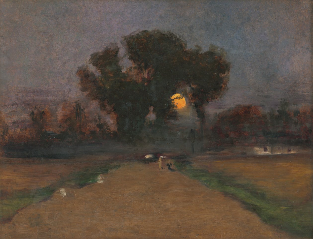 Paisaje con sol poniente, 1890-1900 de Laszlo Mednyanszky