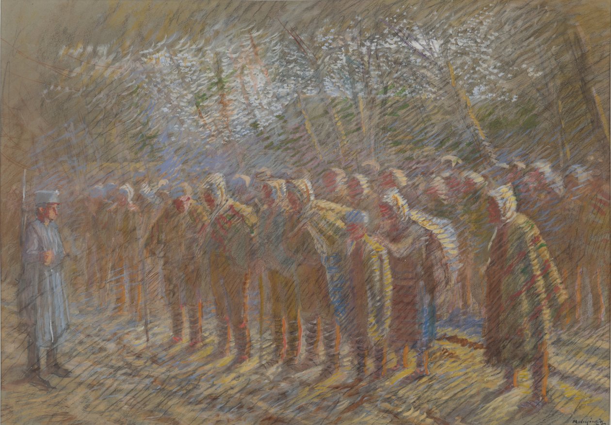 Los prisioneros de guerra, 1914 de Laszlo Mednyanszky