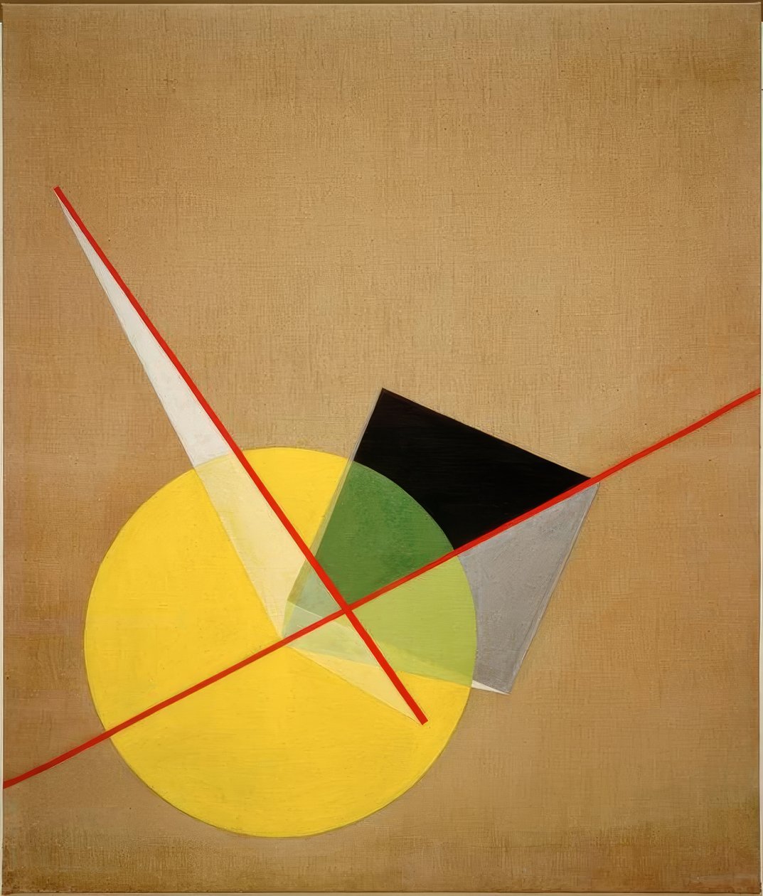 Círculo amarillo de Laszlo Moholy Nagy