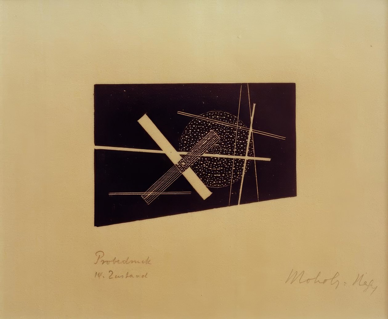 Sin título (Composición constructivista) de Laszlo Moholy Nagy