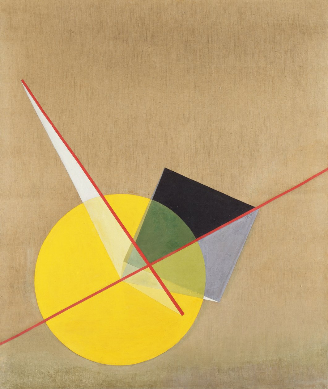 Círculo amarillo de Laszlo Moholy Nagy