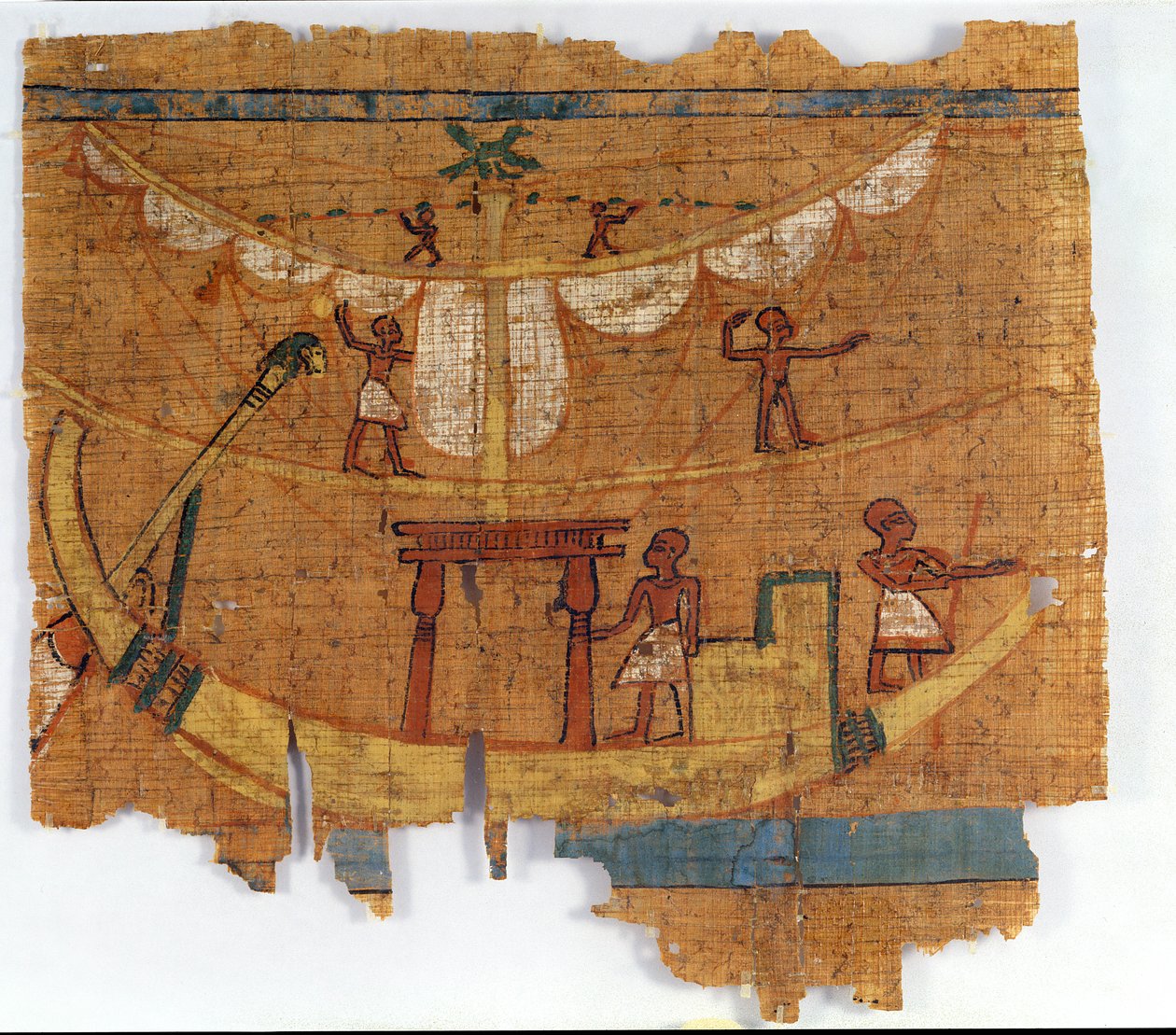 Embarque en un río de Late Period Egyptian