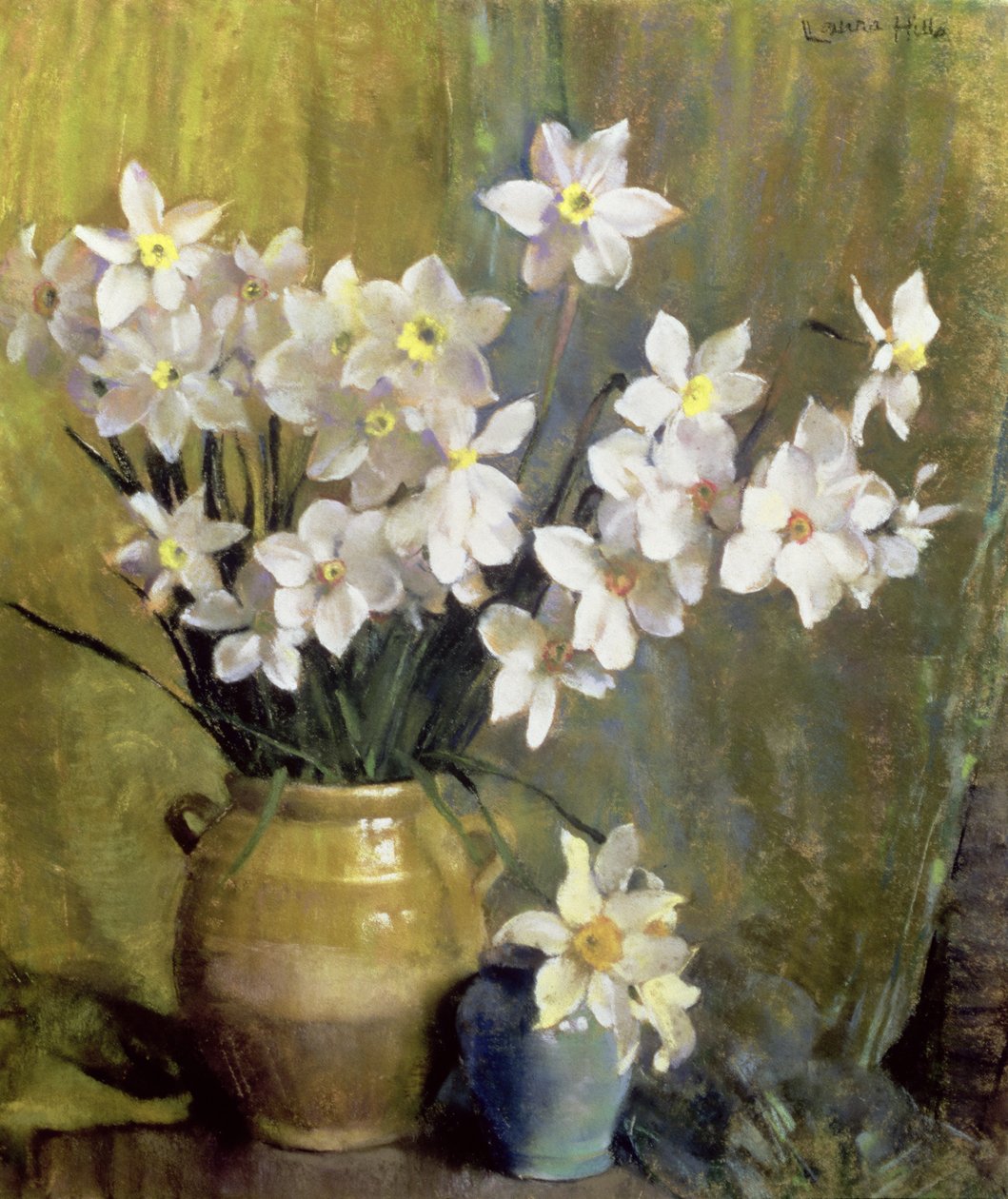Narciso (pastel sobre papel) de Laura Coombs Hills