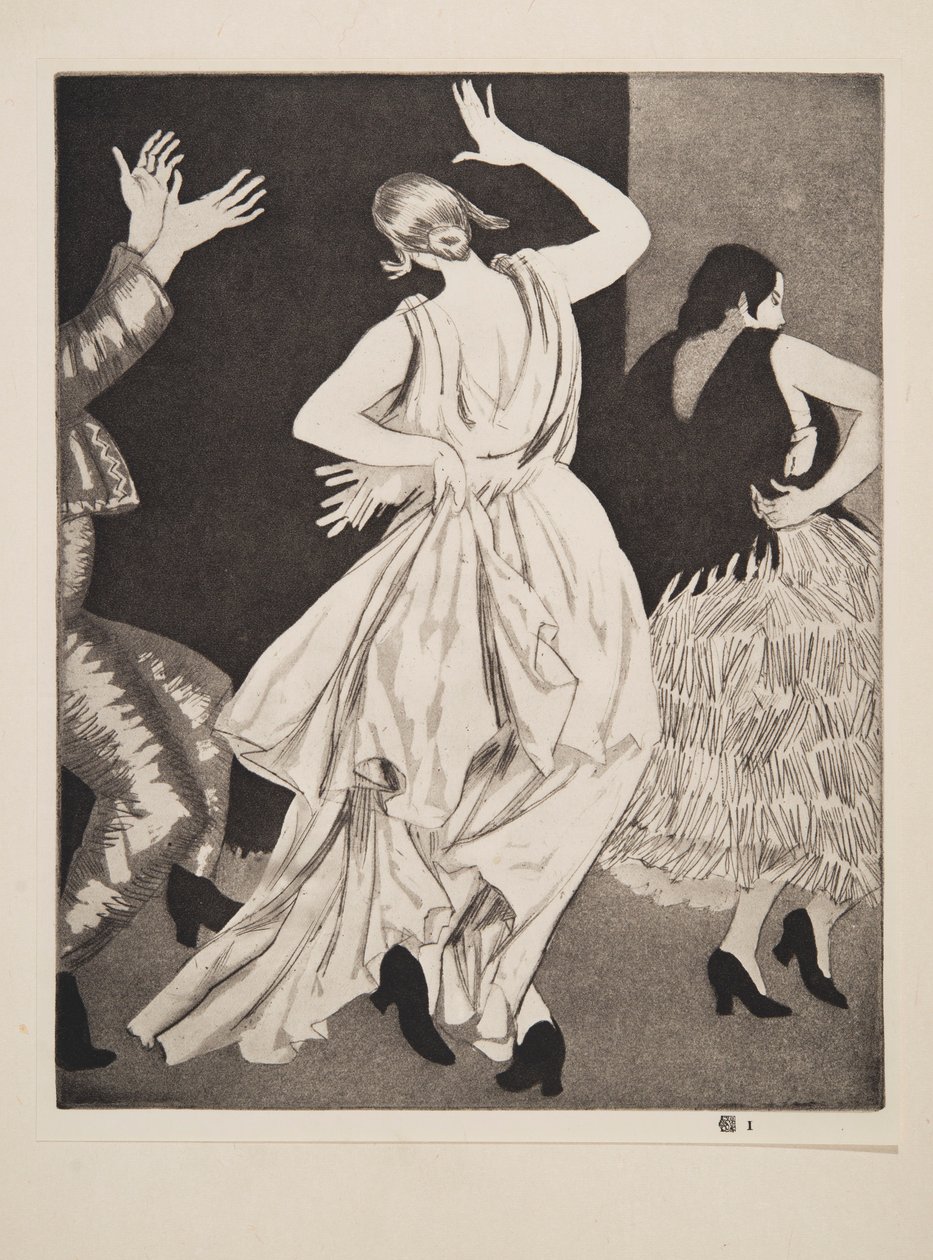 Bailarina española No. 1 de Laura Knight