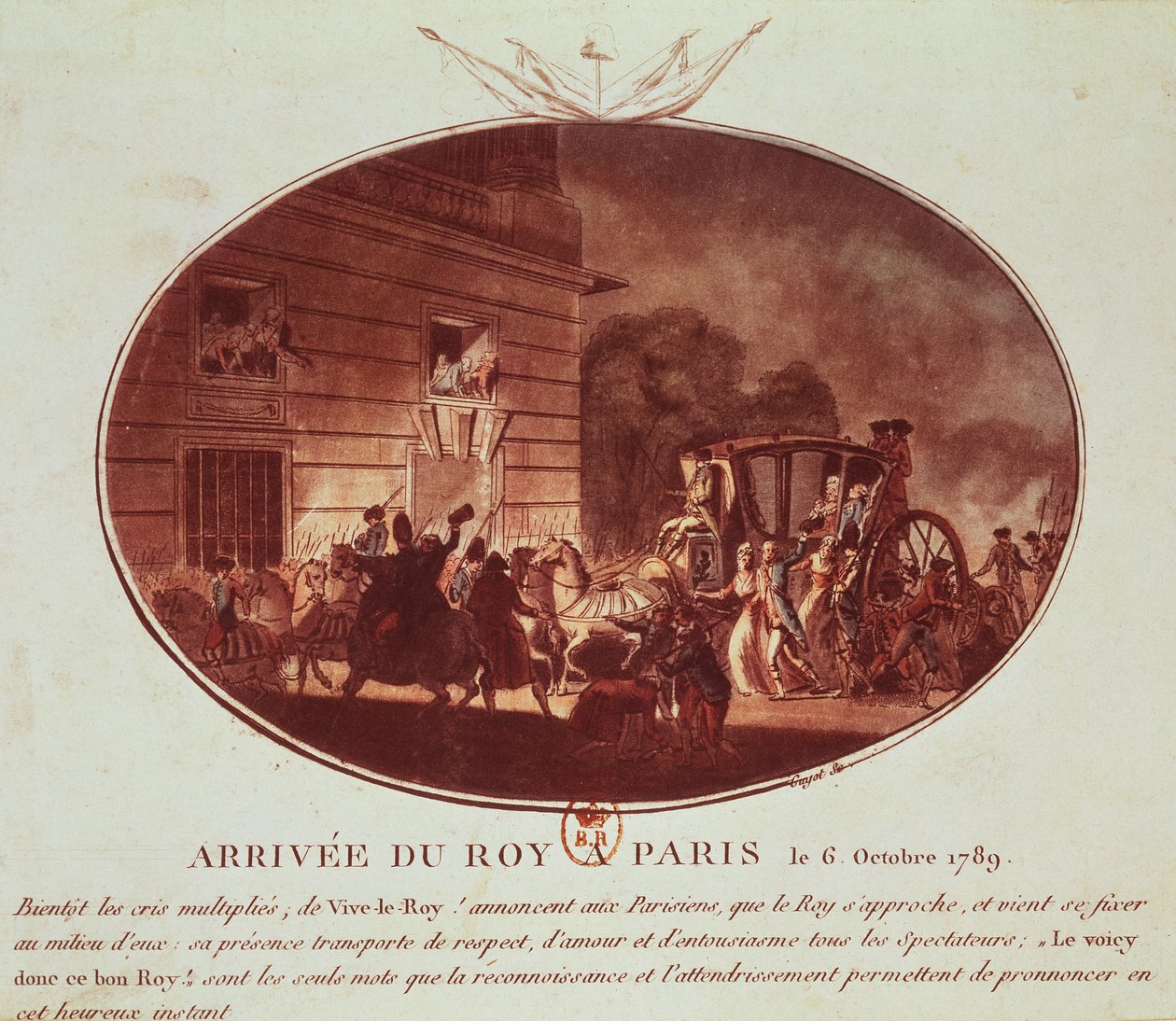 La llegada del rey a París el 6 de octubre de 1789 de Laurent Guyot