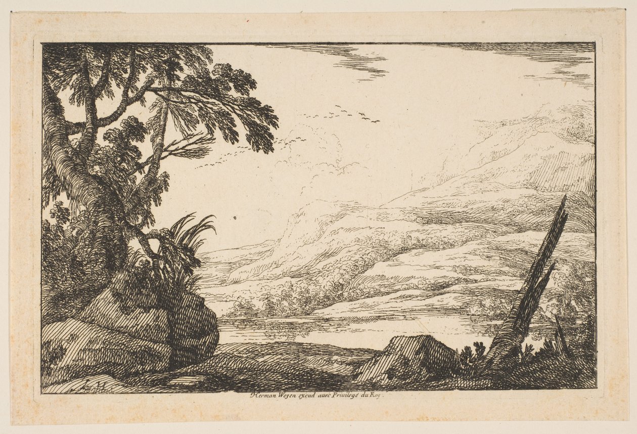 Grupo de árboles, 1640 de Laurent de la Hyre