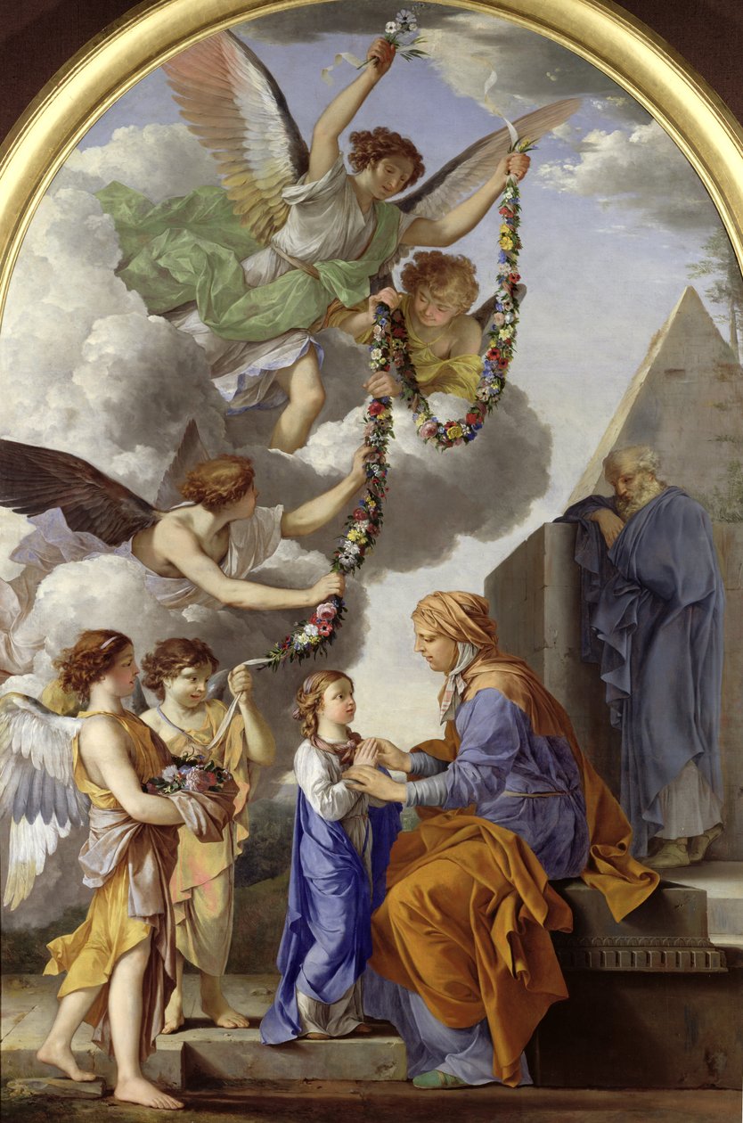 La Educación de la Virgen de Laurent de la Hyre