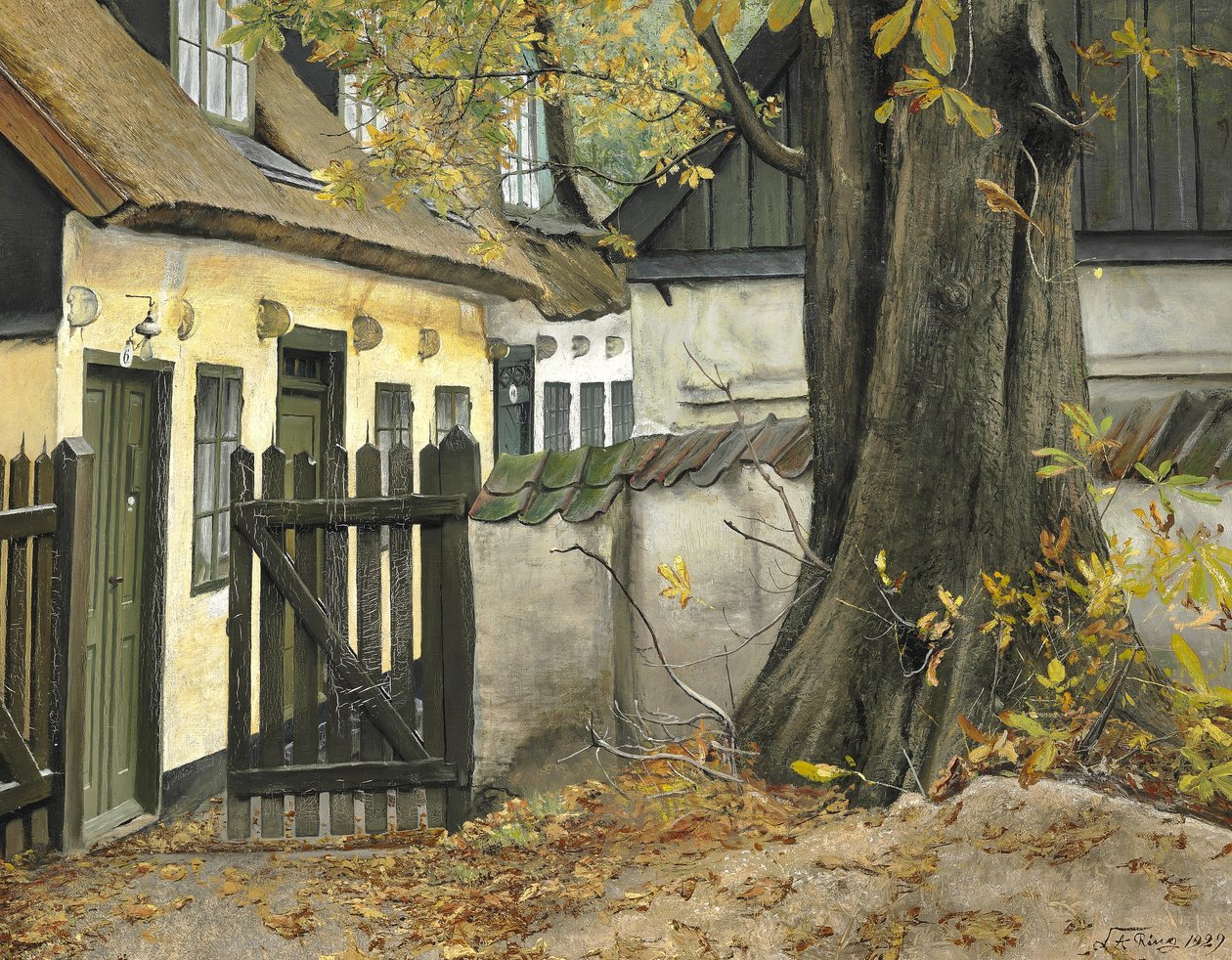 El viejo castaño junto al arroyo de Laurits Andersen Ring