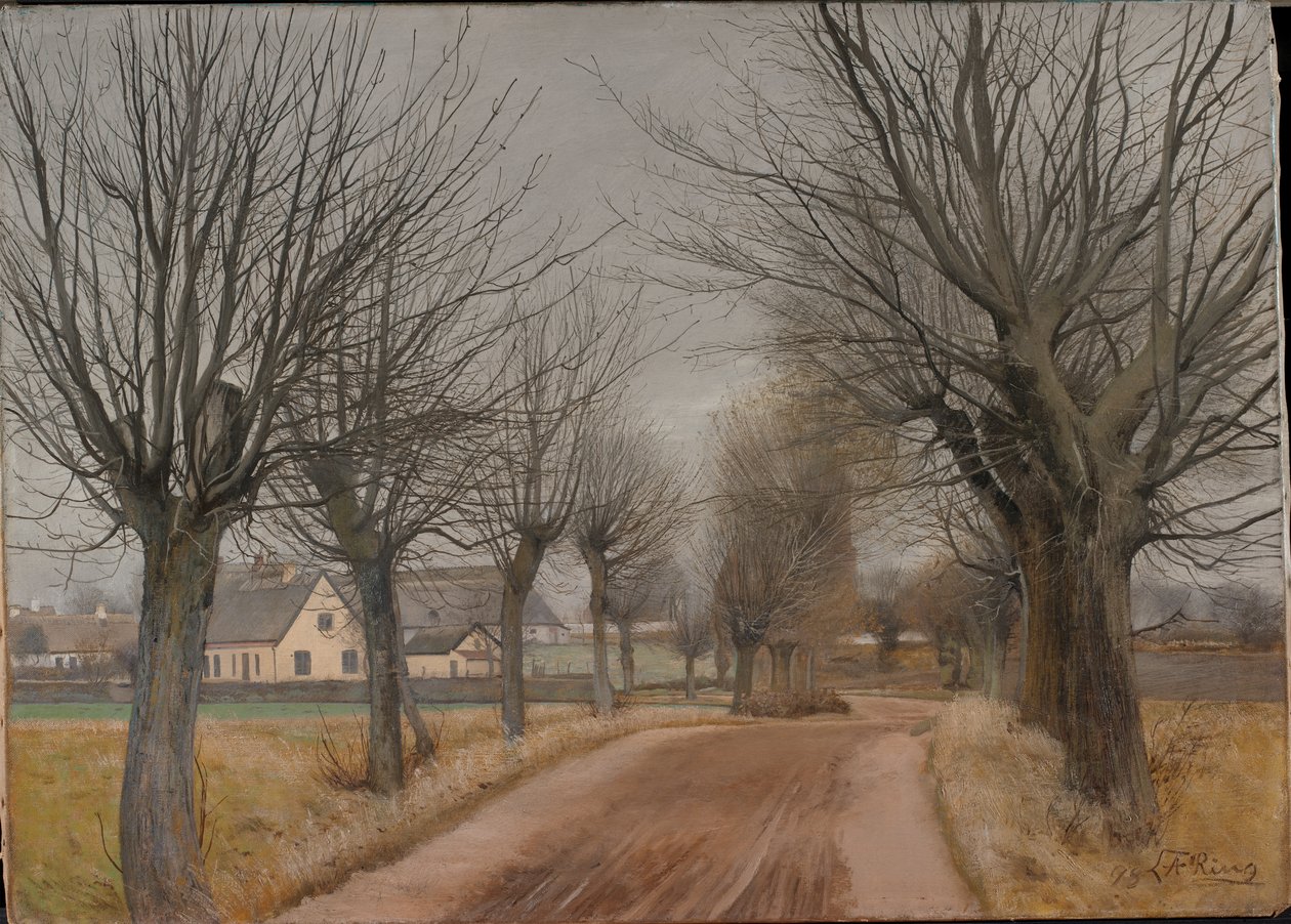 Un camino cerca de Vinderød, Zelanda, 1898 de Laurits Andersen Ring