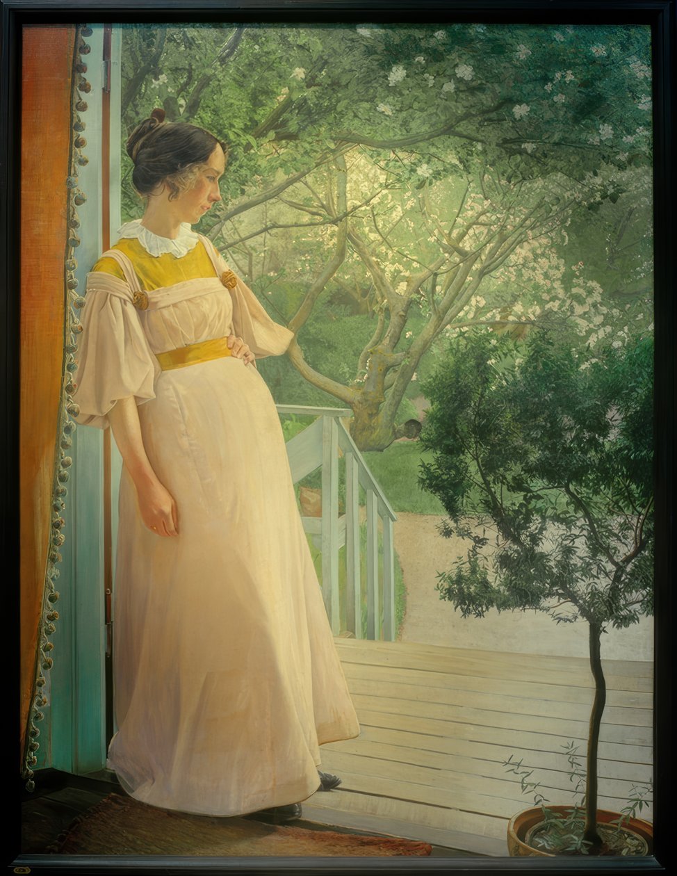 En la puerta de la veranda de Laurits Andersen Ring