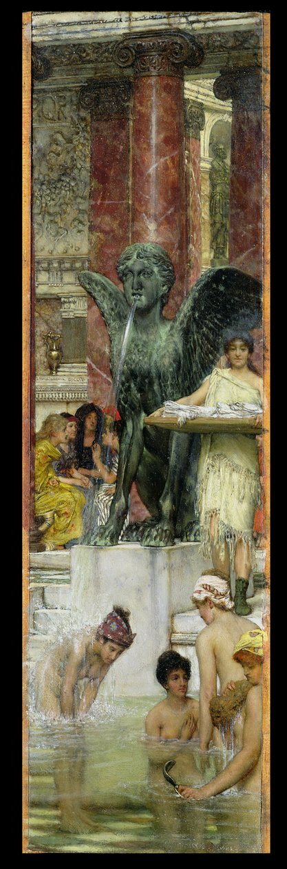 En los baños romanos, o Mujeres romanas en el baño, 1876 de Lawrence Alma Tadema