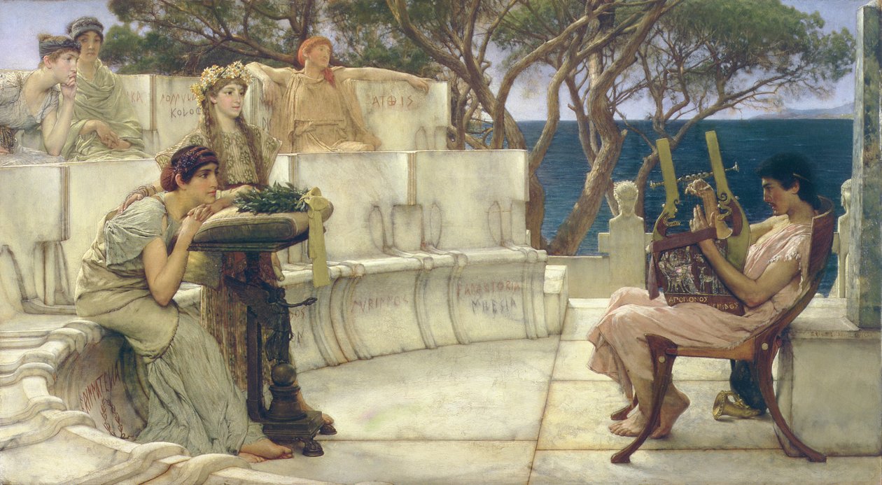 Safo y Alceo, 1881 de Lawrence Alma Tadema