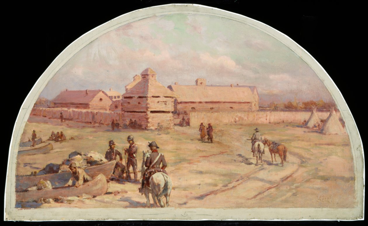 El primer Fort Dearborn, 1803, 1900 de Lawrence Carmichael Earle