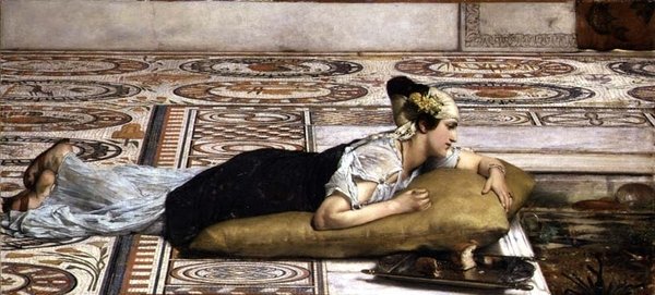Mascotas acuáticas de Lawrence Alma Tadema