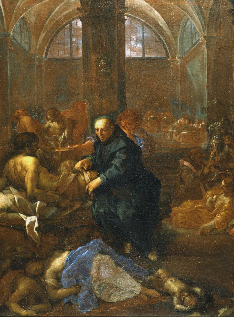 San Juan curando a los leprosos de Lazzaro Baldi