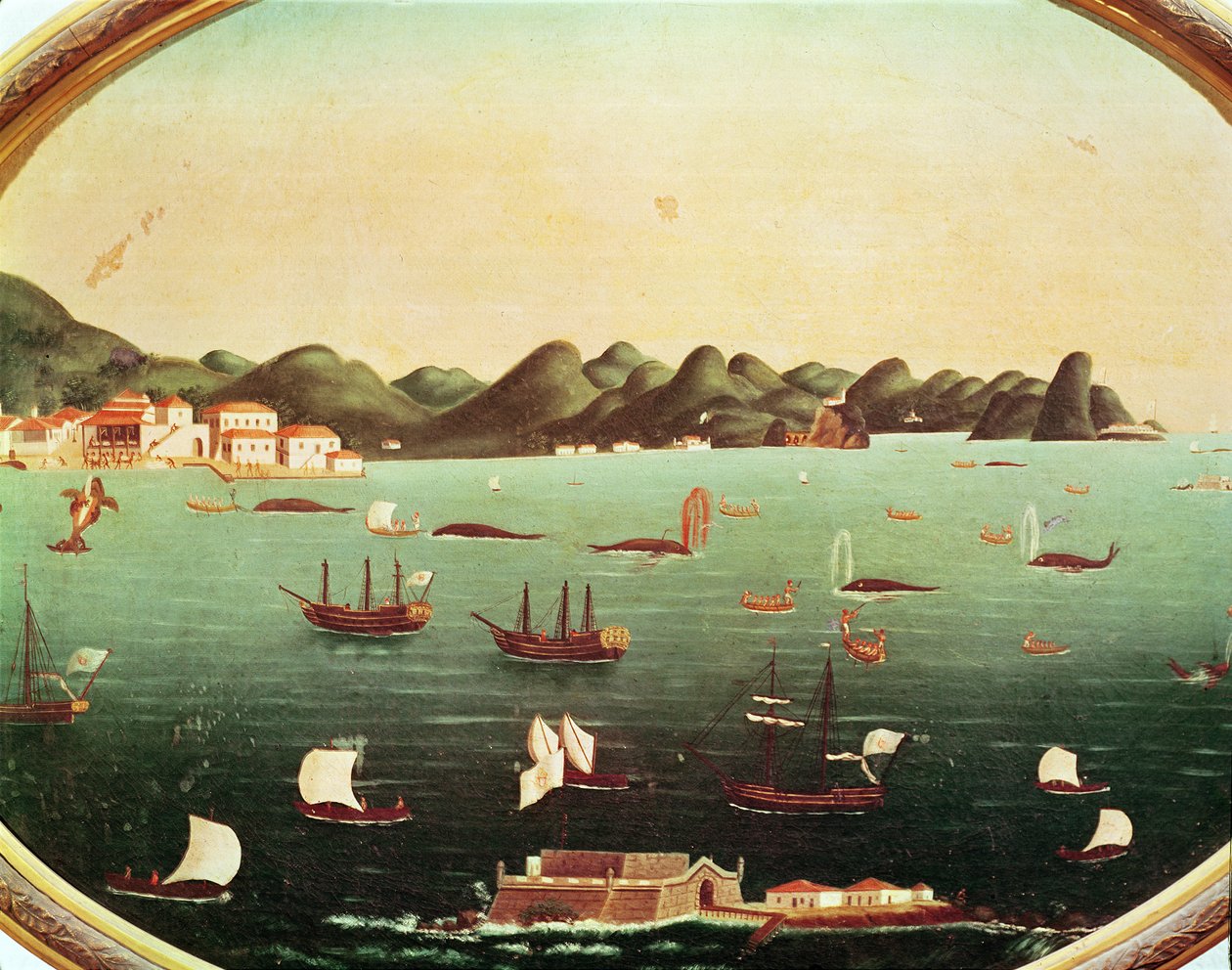 Caza de ballenas en la Bahía de Guanabara de Leandro Joachim