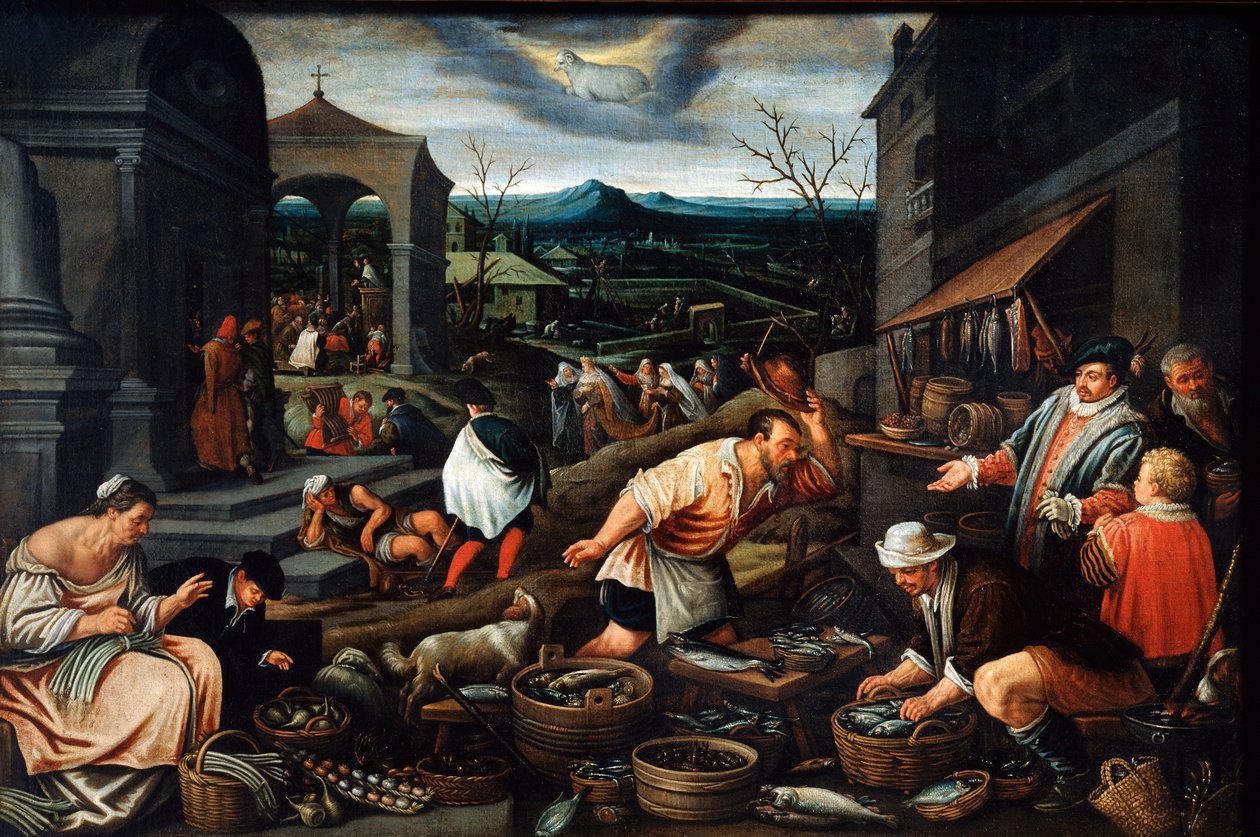 Abril, siglo XVII de Leandro Bassano