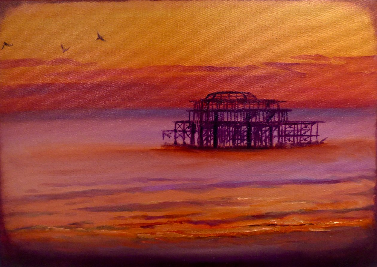Brighton Glow, 2023 (óleo sobre lienzo) de Lee Campbell