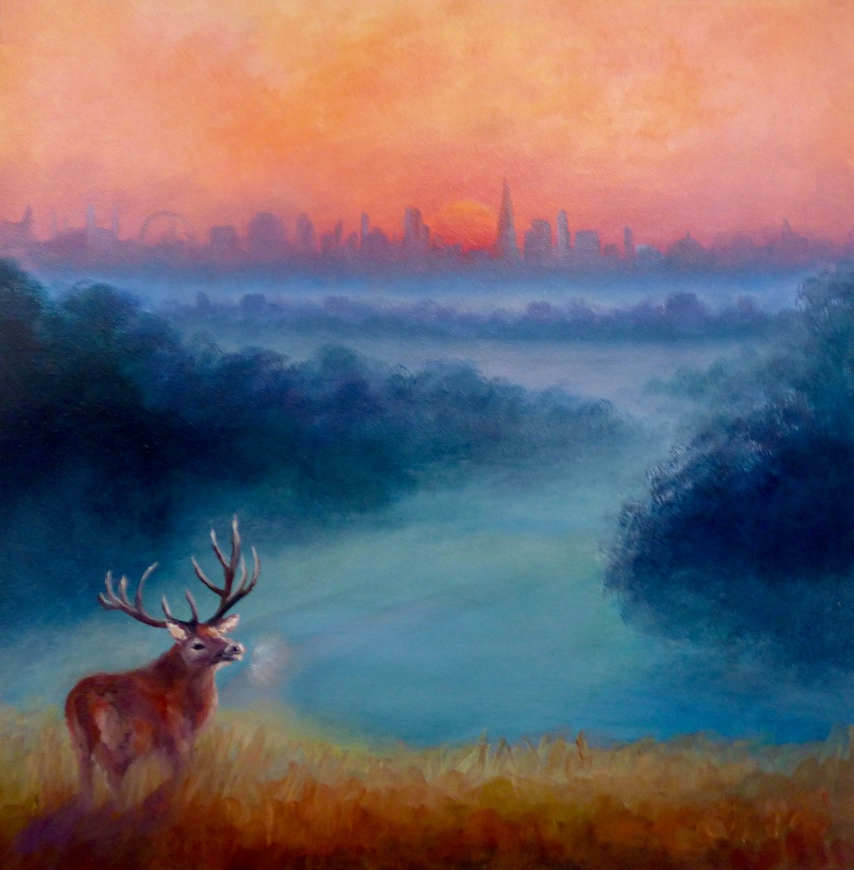 Temprano por la mañana, Richmond Park, 2023 de Lee Campbell