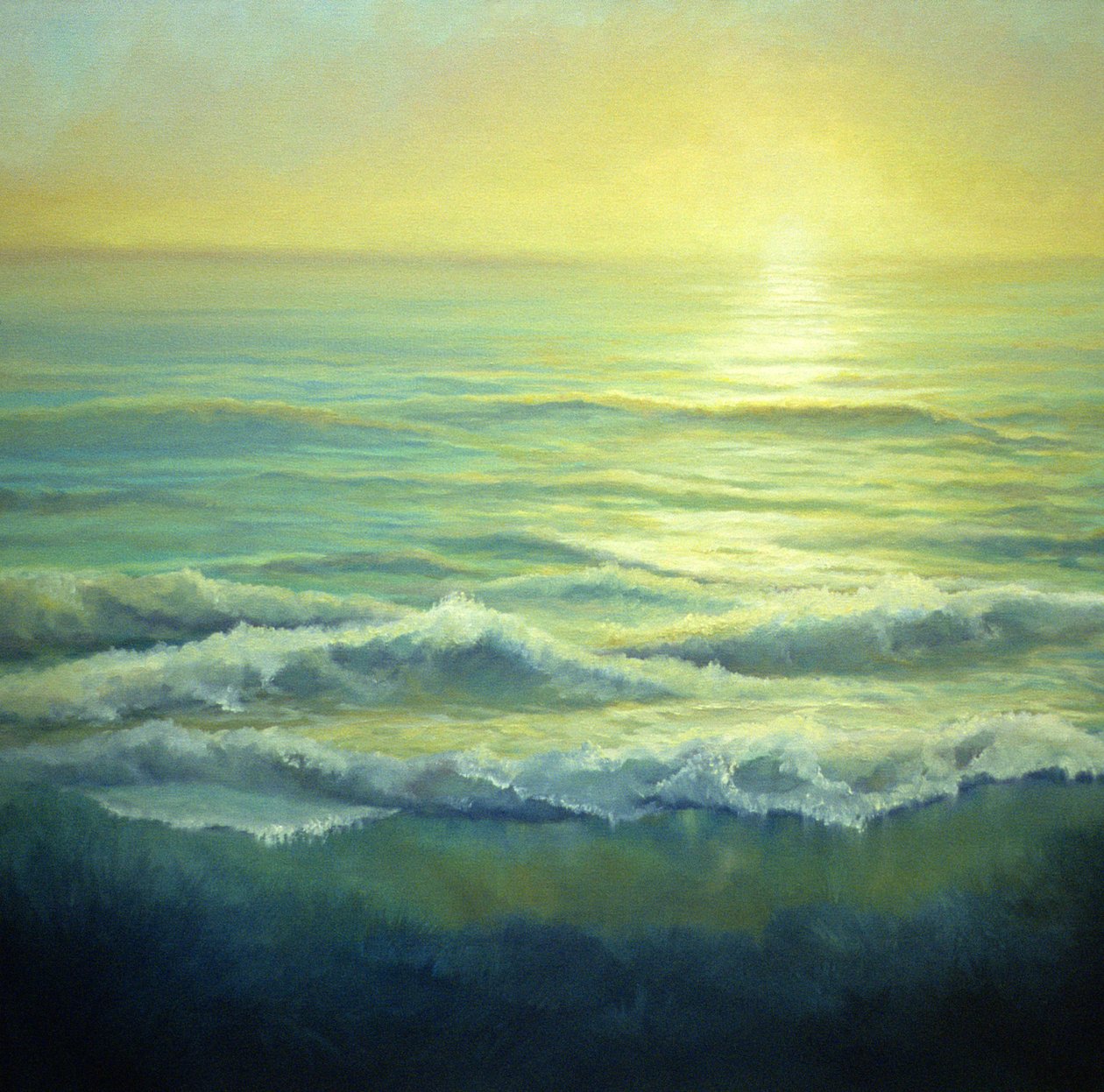 Bruma dorada, 2004 Paisaje marino de Lee Campbell