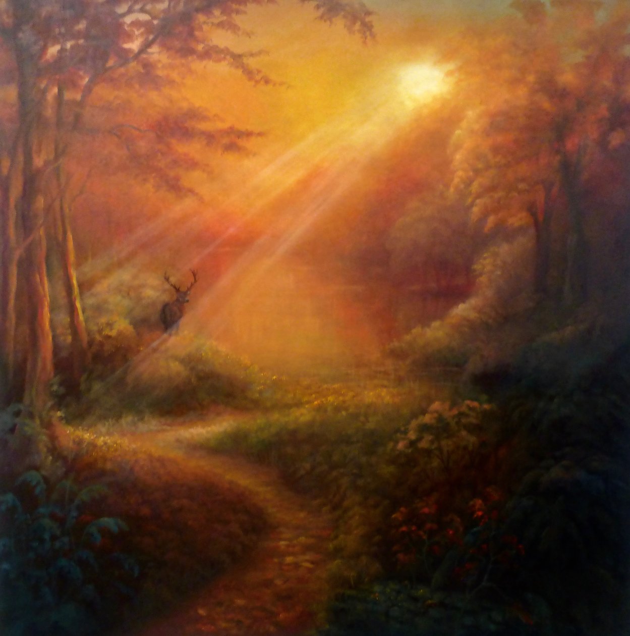El Despertar, 2022 (óleo sobre lienzo) de Lee Campbell