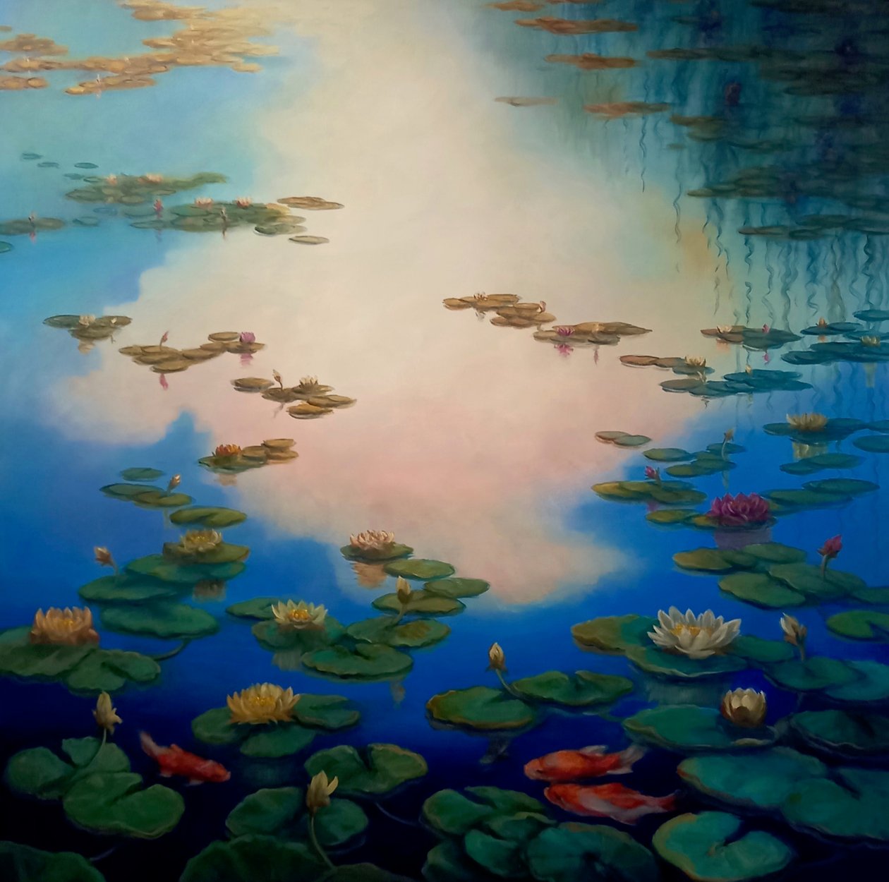 Nenúfares y Peces Dorados, 2021 de Lee Campbell