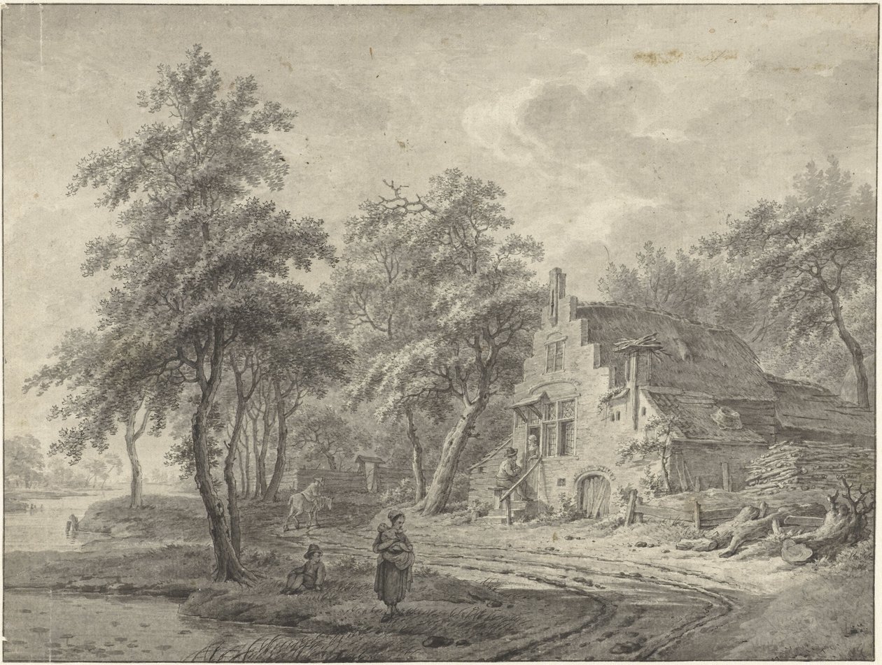 Casa de campo en un camino rural de Leendert Overbeek