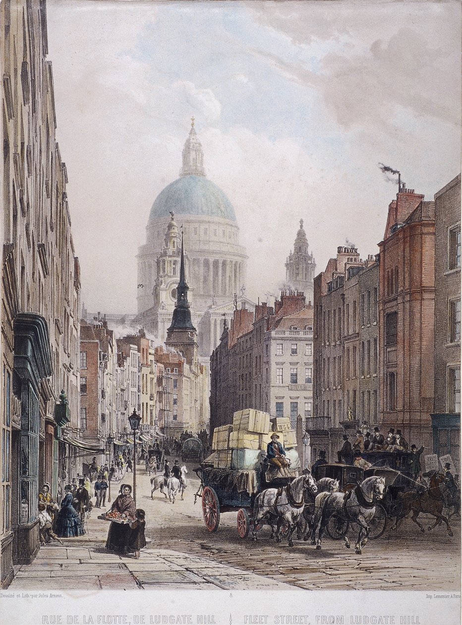 Fleet Street, Londres de Lemercier