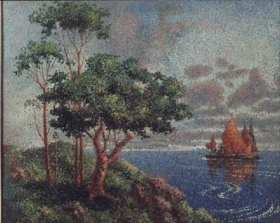 Los barcos de vela, 1887 de Leo Gausson
