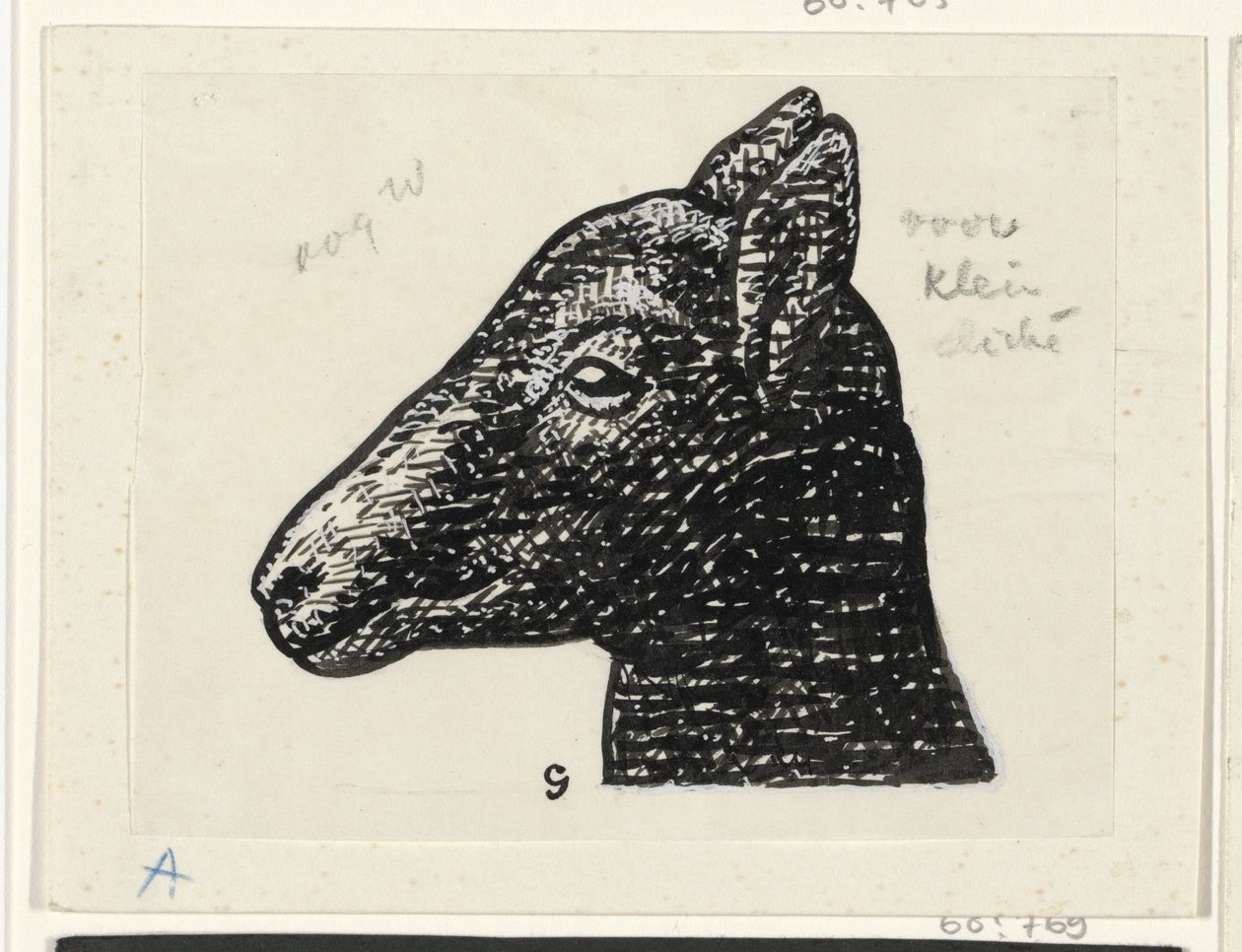 Cabeza de cordero de Leo Gestel (signed by artist)