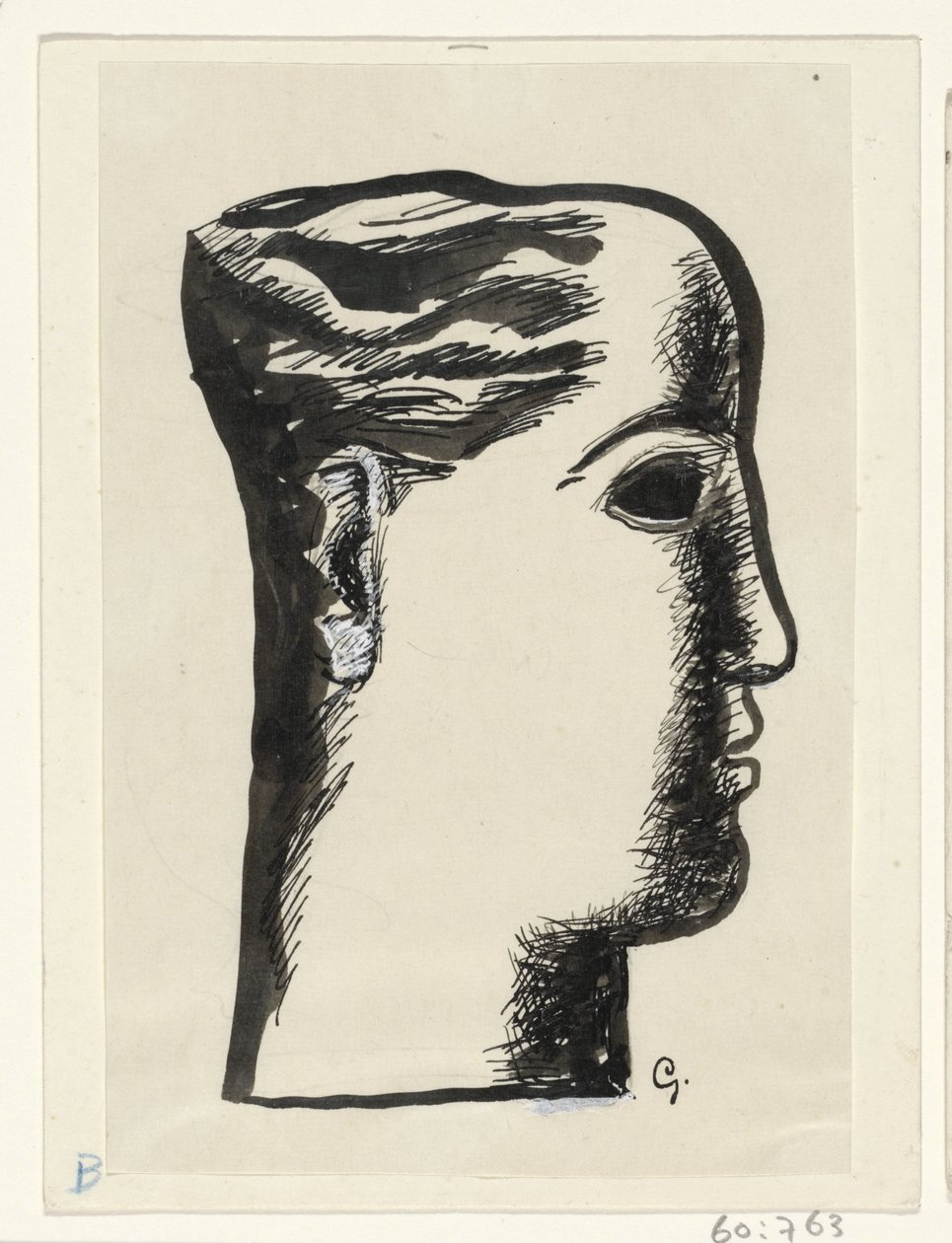Cabeza de mujer de Leo Gestel (signed by artist)