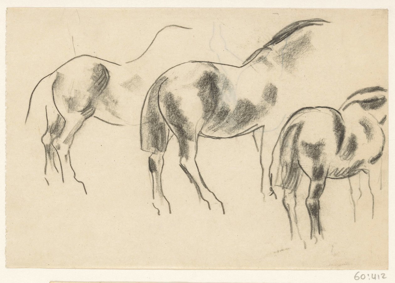 Tres caballos de Leo Gestel