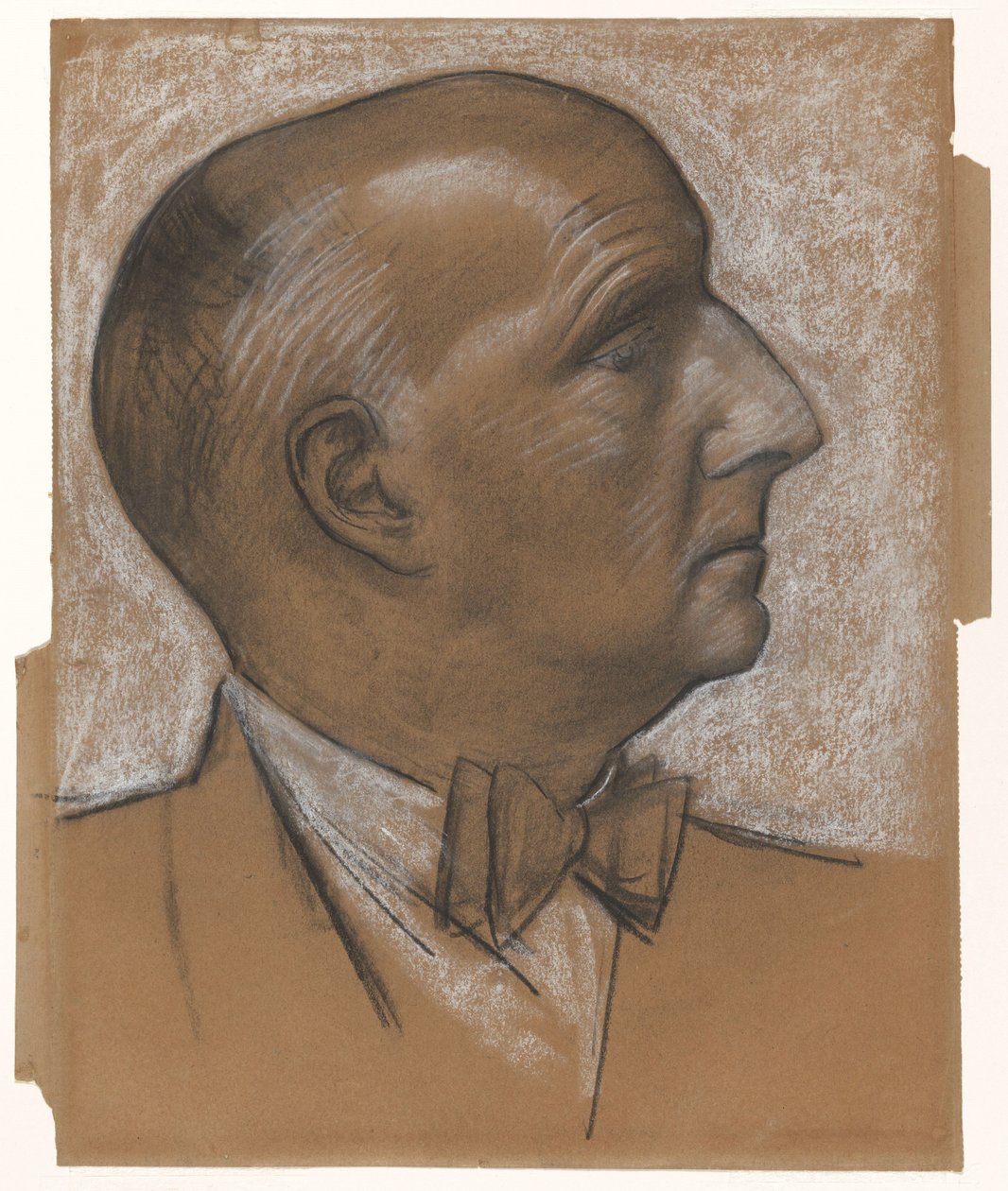 Autorretrato con pajarita de Leo Gestel